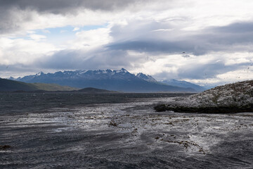 Faro Les Eclaireurs in Beagle channel close Ushuaia city, Tierra del Fuego, Argentina