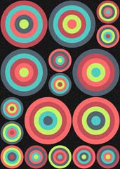 Abstract Geometric Pattern generative computational art illustration