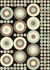 Abstract Geometric Pattern generative computational art illustration