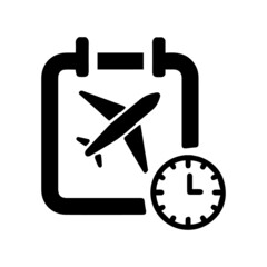Travel time duration vector icon
