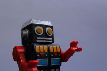 Fototapeta premium windup robot toy