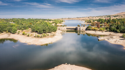 Ponton reservoir, the farm of San ildefonso, Spain