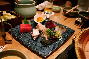 sushi on a plate