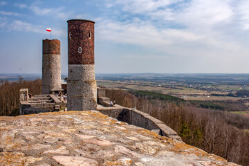 Castle in Chęciny near Kielce, Swietokrzyskie Mountains, Poland