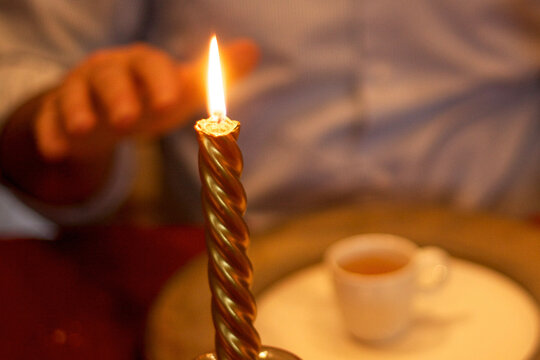 candles in the church