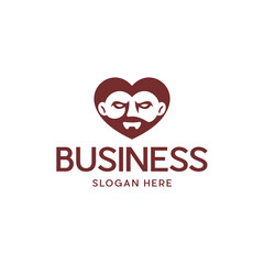 Love Guy Mascot Logo Design