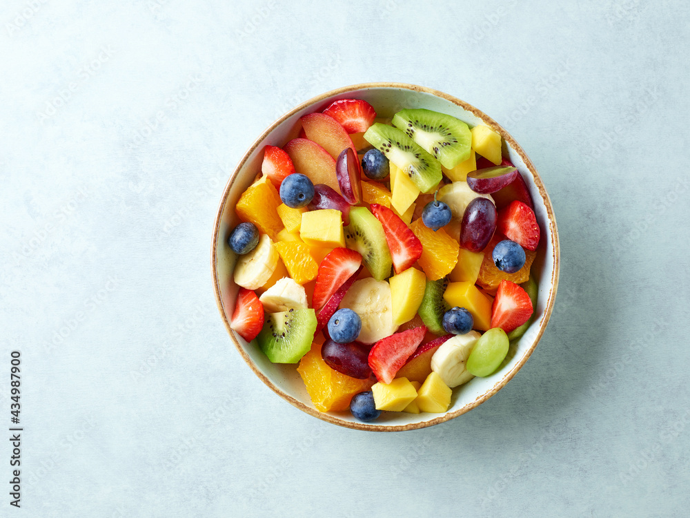 Poster bowl of fresh fruit salad