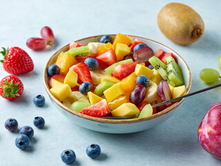 bowl of fresh fruit salad