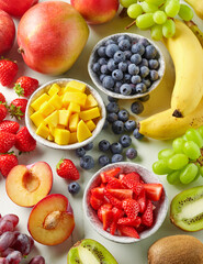 fresh fruit and berries