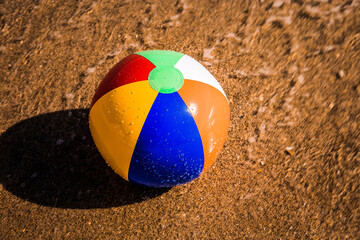beach ball on the beach