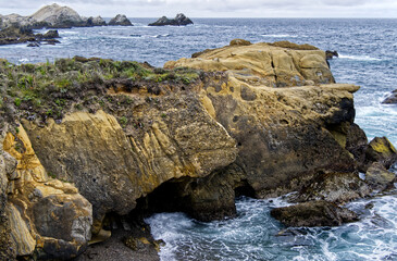 Point Lobos - Rock jutting into the Sea