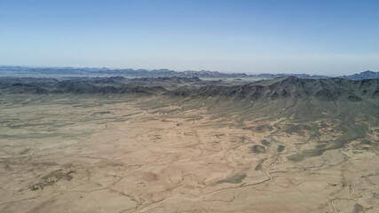 Fototapeta na wymiar mountain view in the mongolian desert