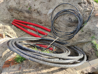 cable, wires, electrician repair work