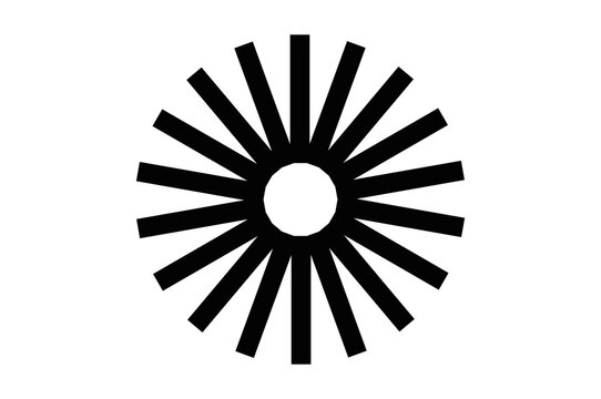 Illustration abstractc cirlcle line graphic desine 