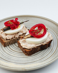 healthy breakfast food on a plate