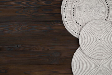 Craft knitting with bamboo crochet, set with knitting needles