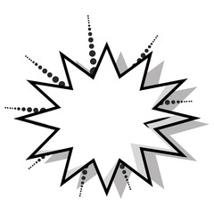 Isolated comic speech Chat bubble Cartoon Vector illustration