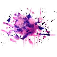 watercolor paint splashes