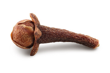 Dry spice cloves isolated on white background with clipping path and full depth of field.