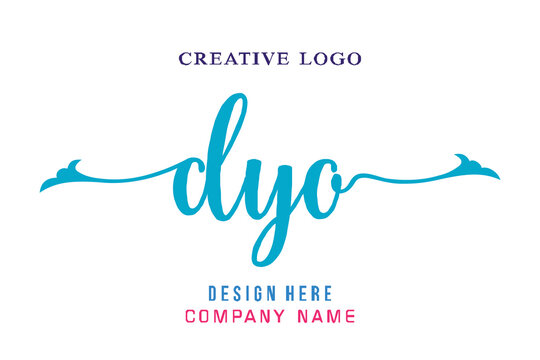 DYO lettering logo is simple, easy to understand and authoritative