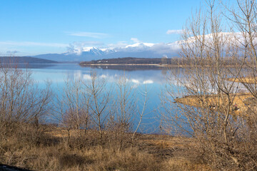 Winter view of Koprinka Reservoir, Bulgaria