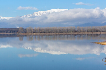 Winter view of Koprinka Reservoir, Bulgaria