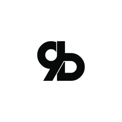 9b letter original monogram logo design