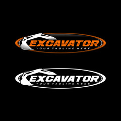 Excavator logo template, Perfect for businesses related to construction