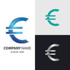 Euro money logo images illustration