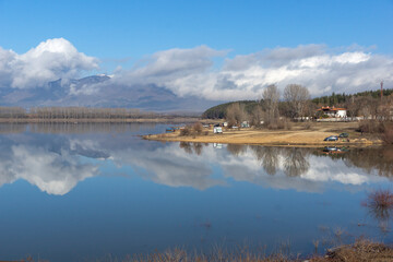 Winter view of Koprinka Reservoir, Bulgaria