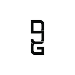 djg letter original monogram logo design