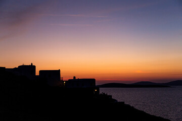 Sunset off Mykonos