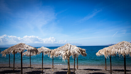 umbrellas on the beach