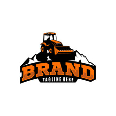 Excavator logo template, Perfect for businesses related to construction