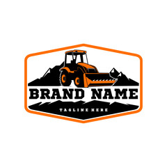 Excavator logo template, Perfect for businesses related to construction