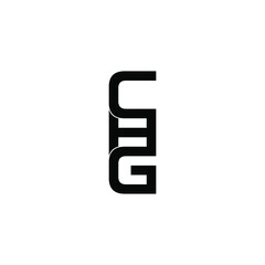 chg letter original monogram logo design