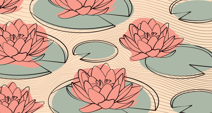 Lily Pads Background 