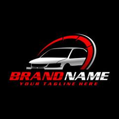 speed car automotive logo template