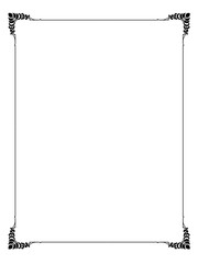 classic pattern shape for picture frame