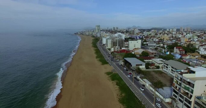 Macaé city, Rio de Janeiro state, Brazil. Macaé beach.