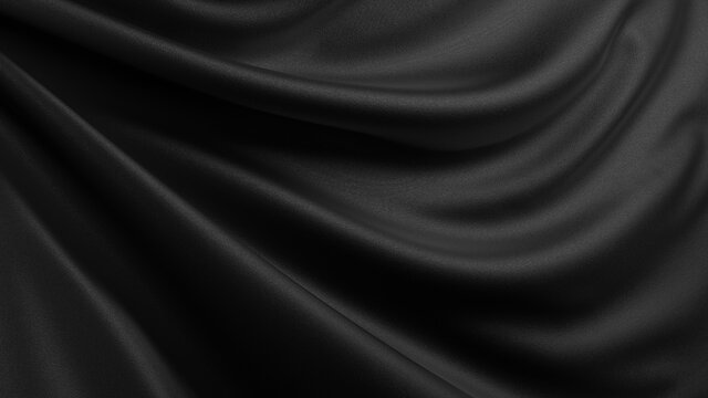 高級感ある黒の布の背景素材。ラグジュアリなデザインに合います。