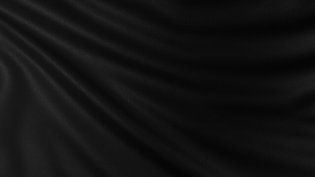 高級感ある黒の布の背景素材。ラグジュアリなデザインに合います。
