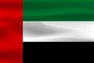The Arab flag with its beautiful wrinkling and image weight.