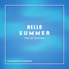 Holographic summer background modern design