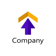 image of the direction logo above an arrow