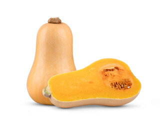 butternut squash isolated on white