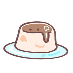 pudding cartoon
