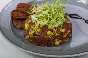 Raw Tuna fish Tartar snack