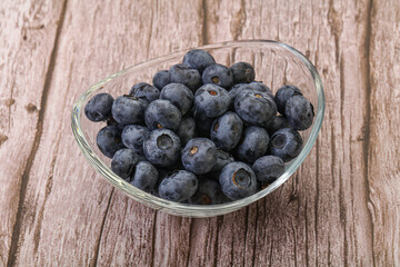 Ripe sweet tasty blueberries heap