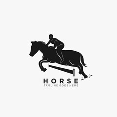 Horse logo design concept simple and elegant 